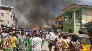 Fire guts houses in Lagos