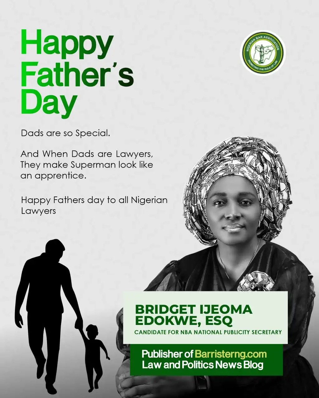 Bridget Edokwe Salutes Amazing Fathers on Father’s Day